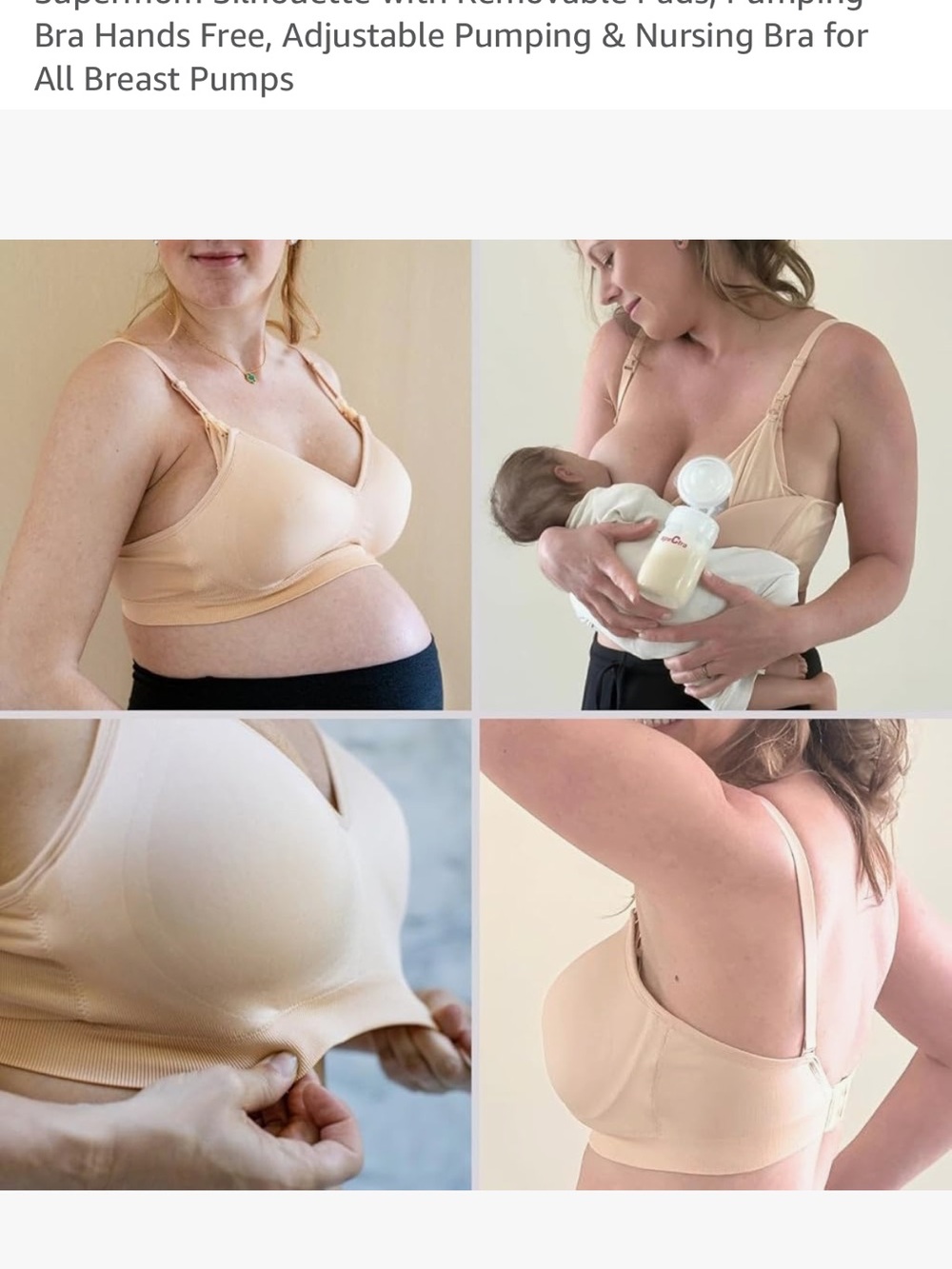 Simple wishes Hands-Free Pumping & Nursing Bra - Picture 3 of 3